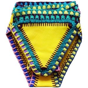 Yellow Crochet Bikini